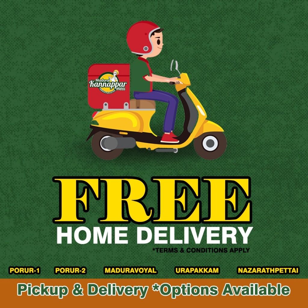 Free home delivery at madurai kannppar mess